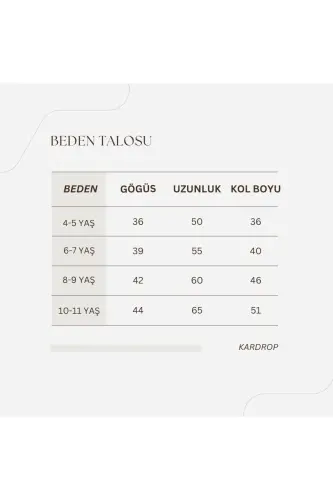Turkuaz Rangli Bolalar Ko'ylagi-turkuraz - 8