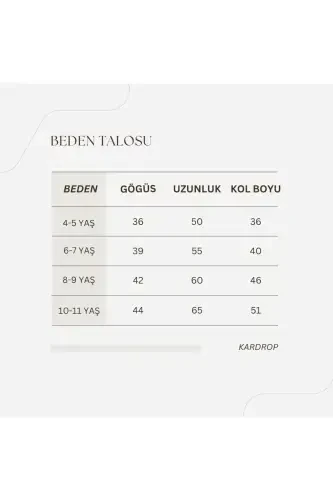 Turkuaz Rangli Bolalar Ko'ylagi-turkuraz - 8