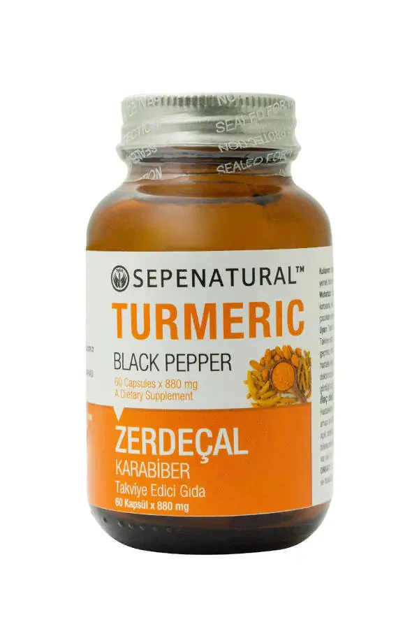 Turmeric Black Pepper 60 Capsules 880 mg Curcumin - 1