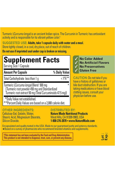 Turmeric Curcumin 60 Capsules - GENEL MARKALAR (1)