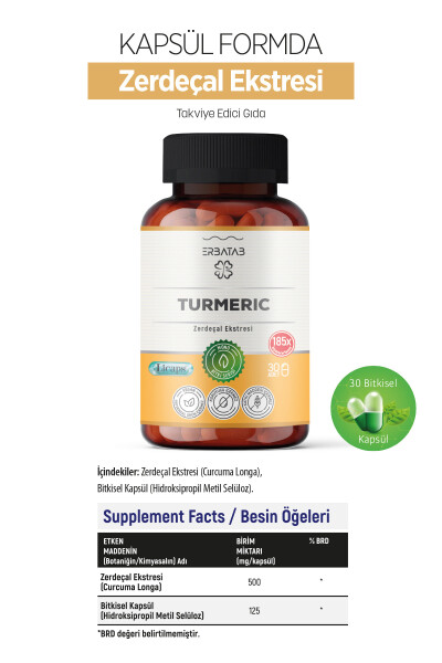 Turmeric Curcumin Extract 30 Capsules Licaps® - 12