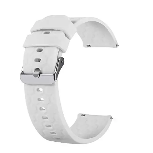 Turnwin 18mm 20mm 22mm Width Silicone Quick Release Wristband Replacement Sports Straps Bracelet Watch Band Women Men Strap with Quick Release Pins for Smartwatch - 4