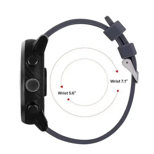 18mm 20mm 22mm Width Silicone Quick Release Wristband Replacement Sports Straps Bracelet Watch Band Women Men Strap with Quick Release Pins for Smartwatch - TURNWIN (1)