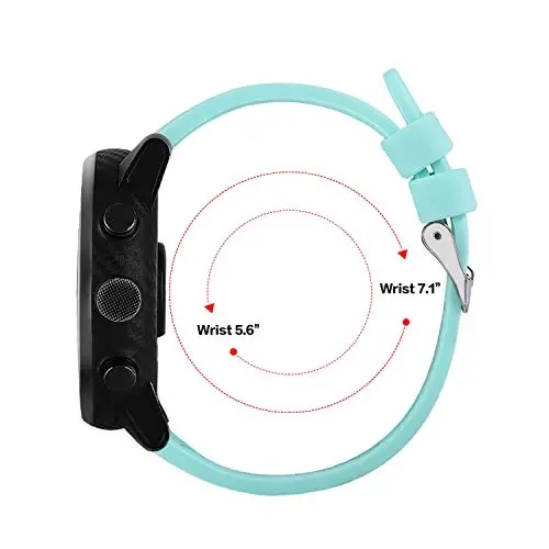 Turnwin 18mm 20mm 22mm Width Silicone Quick Release Wristband Replacement Sports Straps Bracelet Watch Band Women Men Strap with Quick Release Pins for Smartwatch - TURNWIN (1)