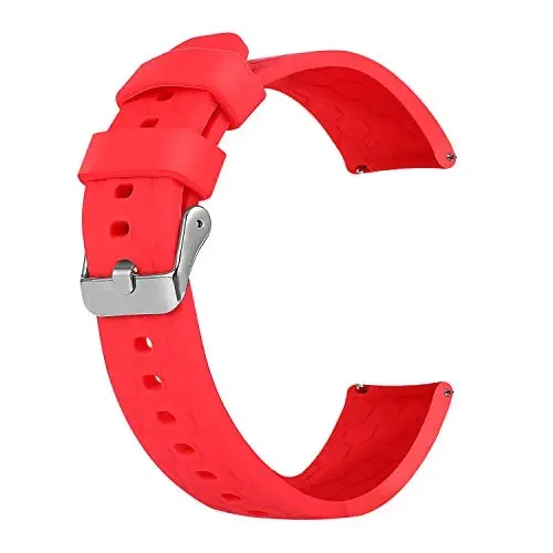 Turnwin 18mm 20mm 22mm Width Silicone Quick Release Wristband Replacement Sports Straps Bracelet Watch Band Women Men Strap with Quick Release Pins for Smartwatch - 4