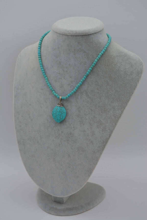 Turquoise Stone Necklace - 1