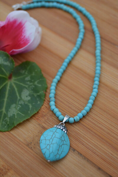 Turquoise Stone Necklace - 3