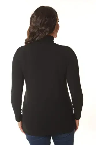 Turtle Neck Black Knitwear - 5