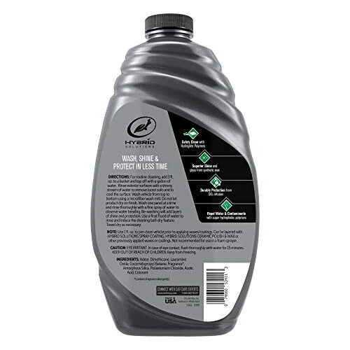 Turtle Wax 53411 Hibrid Yechimlar Seramik Yuvish va Mum - 48 Fl Oz. - Turtle Wax (1)