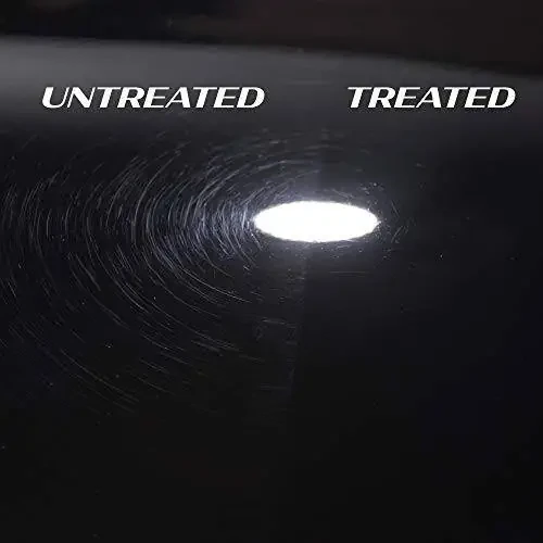 Turtle Wax 53448 Гибридные решения керамический акриловый черный полироль и воск, разработанный для черной краски автомобиля, удаляет поверхностные царапины и следы завихрений, обеспечивает водоотталкивающие свойства, защиту и блеск, 14 унций - 3