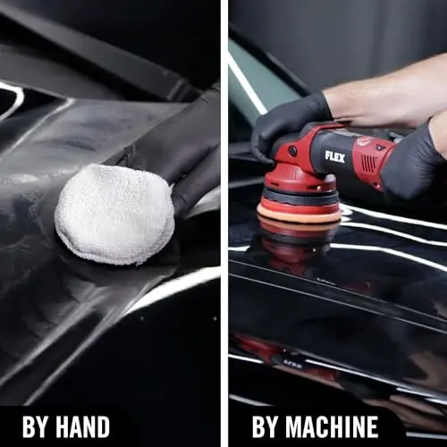 Turtle Wax 53448 Гибридные решения керамический акриловый черный полироль и воск, разработанный для черной краски автомобиля, удаляет поверхностные царапины и следы завихрений, обеспечивает водоотталкивающие свойства, защиту и блеск, 14 унций - 5