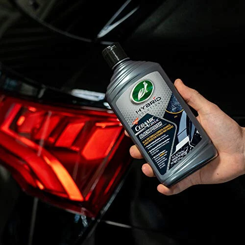 Turtle Wax 53448 Hybrid Solutions Ceramic Acrylic Black Polish and Wax Formulated for Black Car Paint, Removes Surface Scratches and Swirl Marks, Provides Water Repellency, Protection and Shine, 14 oz - 8
