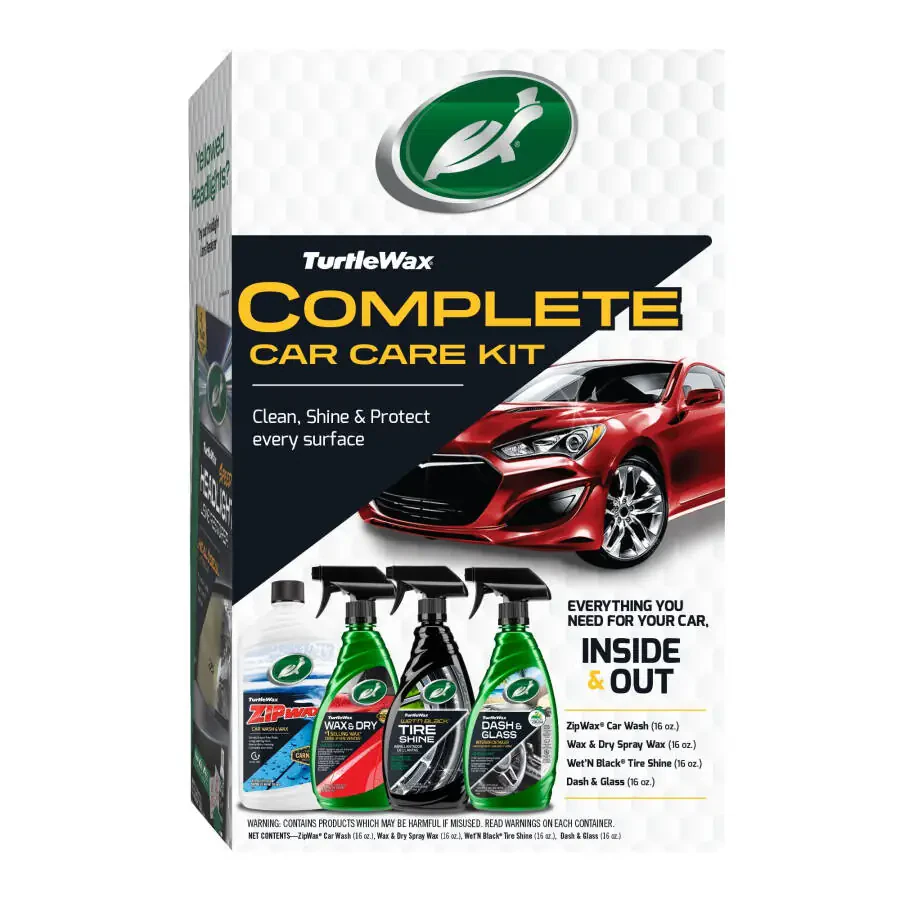 Turtle Wax Complete Car Care 4 Piece Kit, 53834 - 1