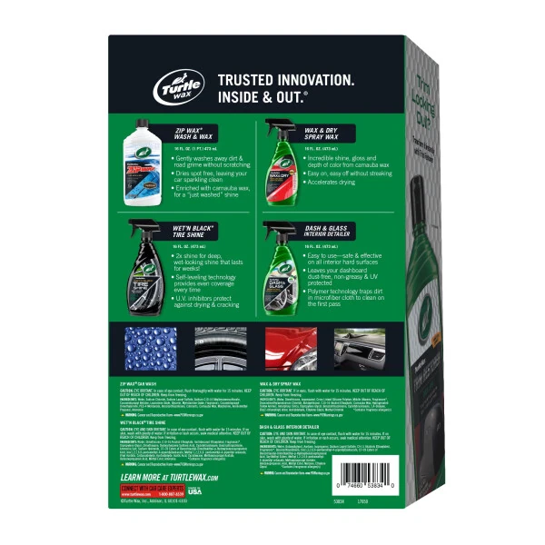 Turtle Wax Complete Car Care 4 Piece Kit, 53834 - TURTLE WAX (1)