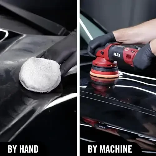 Turtle Wax Hybrid Solutions Ceramic Acrylic Black Car Polish and Wax, Car Scratch Remover & Car Paint Restorer for Black Cars, Deep Shine, Ceramic Coating Protection & Water Beading, 14 oz (Pack of 6) - 5