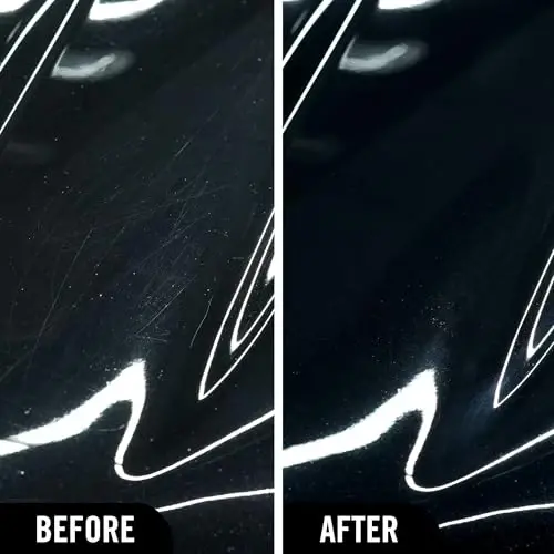 Turtle Wax Hybrid Solutions Ceramic Acrylic Black Car Polish and Wax, Car Scratch Remover & Car Paint Restorer for Black Cars, Deep Shine, Ceramic Coating Protection & Water Beading, 14 oz (Pack of 1) - 1