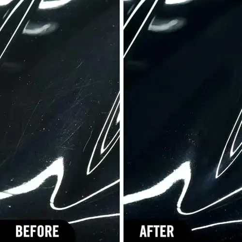 Turtle Wax Hybrid Solutions Ceramic Acrylic Black Car Polish and Wax, Car Scratch Remover & Car Paint Restorer for Black Cars, Deep Shine, Ceramic Coating Protection & Water Beading, 14 oz (Pack of 3) - TURTLE WAX (1)