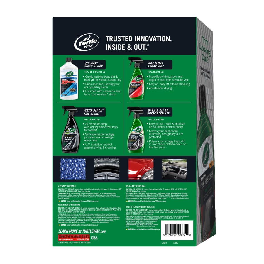 Turtle Wax Complete Car Care 4 Piece Kit, 53834- - 2