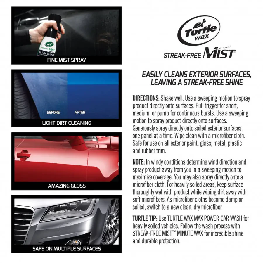 Turtle Wax Slick Shine Быстрый спрей для детализации, 591 мл - 8