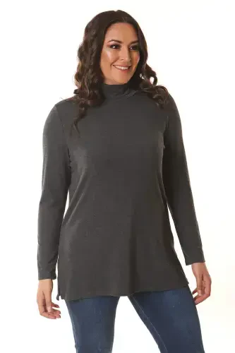 Turtleneck Anthracite Tunic - 5