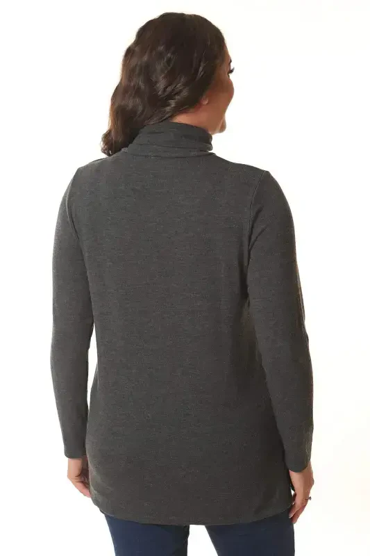 Turtleneck Anthracite Tunic - 6