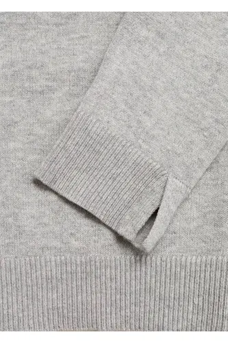 Turtleneck knit sweater - Medium Heather Grey - 7