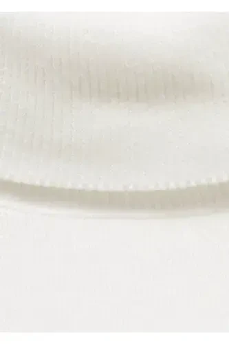 Turtleneck knit sweater-Off White - 3