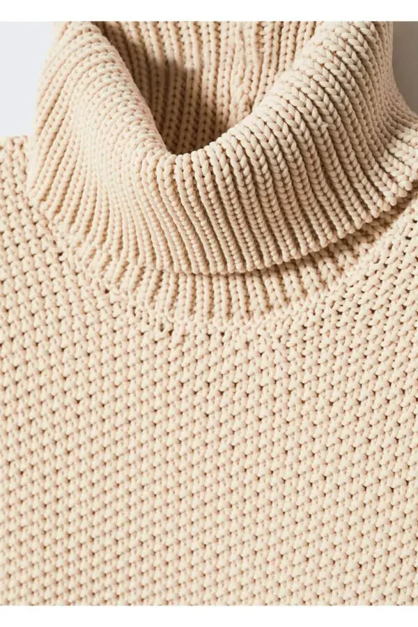 Turtleneck Knitted Vest - 6