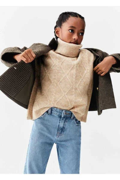 Turtleneck Knitted Vest - MANGO KIDS