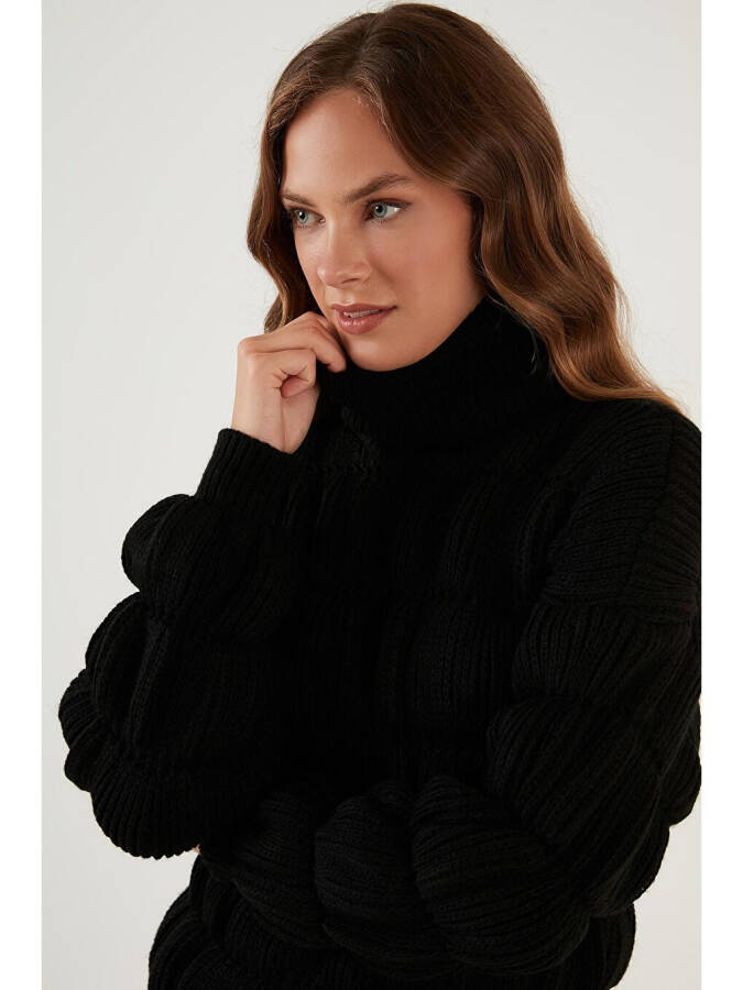 Turtleneck Ribbed Knit Sweater 4616108 - 6