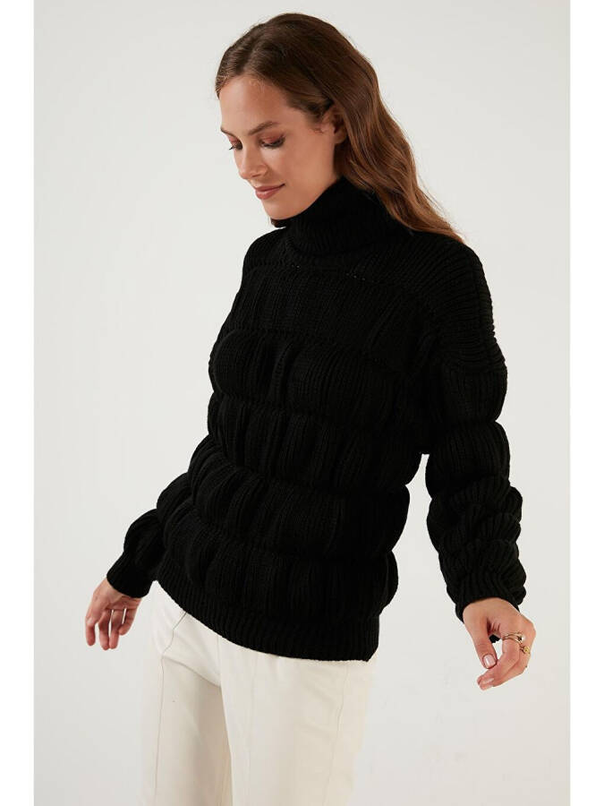 Turtleneck Ribbed Knit Sweater 4616108 - 7