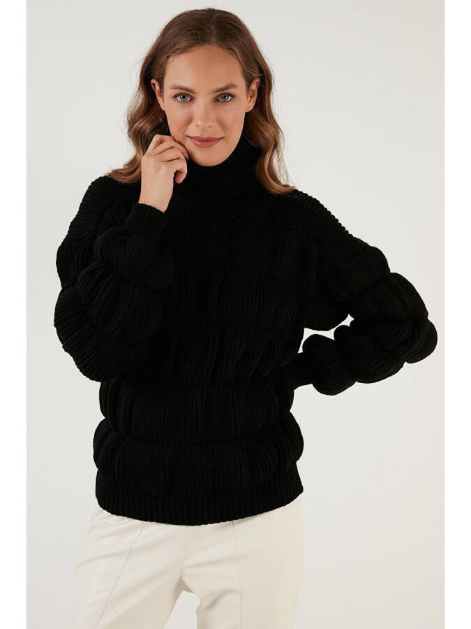 Turtleneck Ribbed Knit Sweater 4616108 - 8