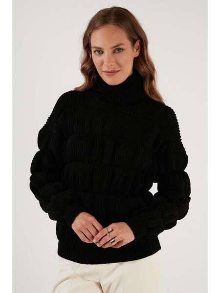 Turtleneck Ribbed Knit Sweater 4616108 - 10