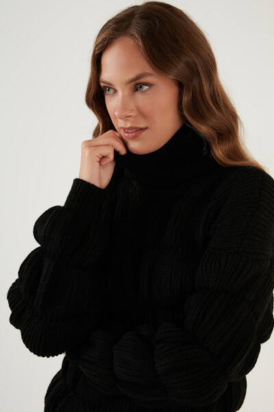 Turtleneck Ribbed Knit Sweater 4616108 - 16