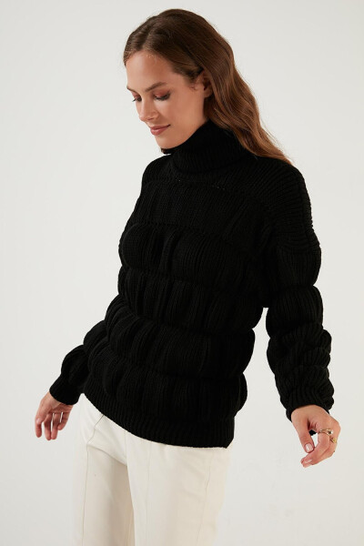 Turtleneck Ribbed Knit Sweater 4616108 - 17