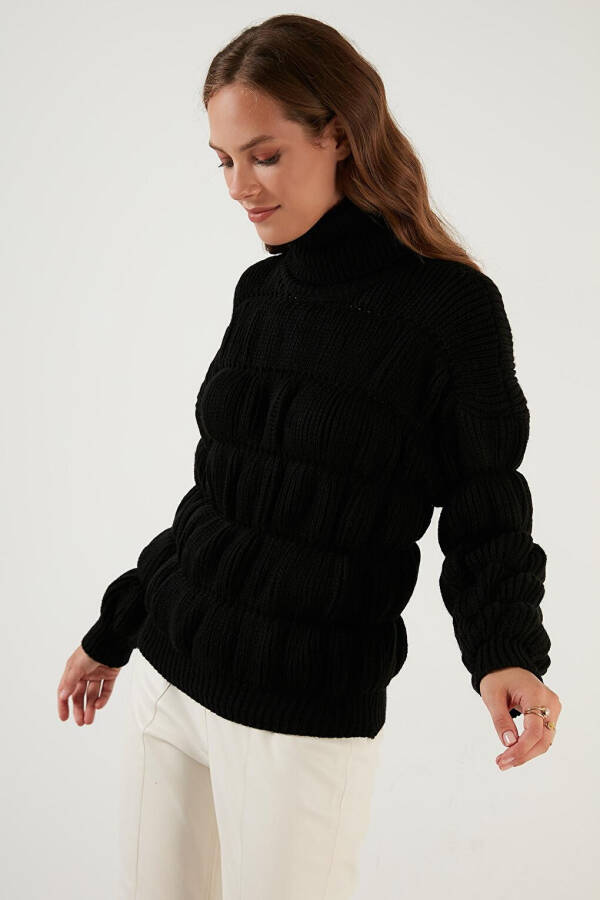 Turtleneck Ribbed Knit Sweater 4616108 - 17