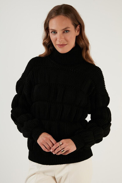 Turtleneck Ribbed Knit Sweater 4616108 - 20