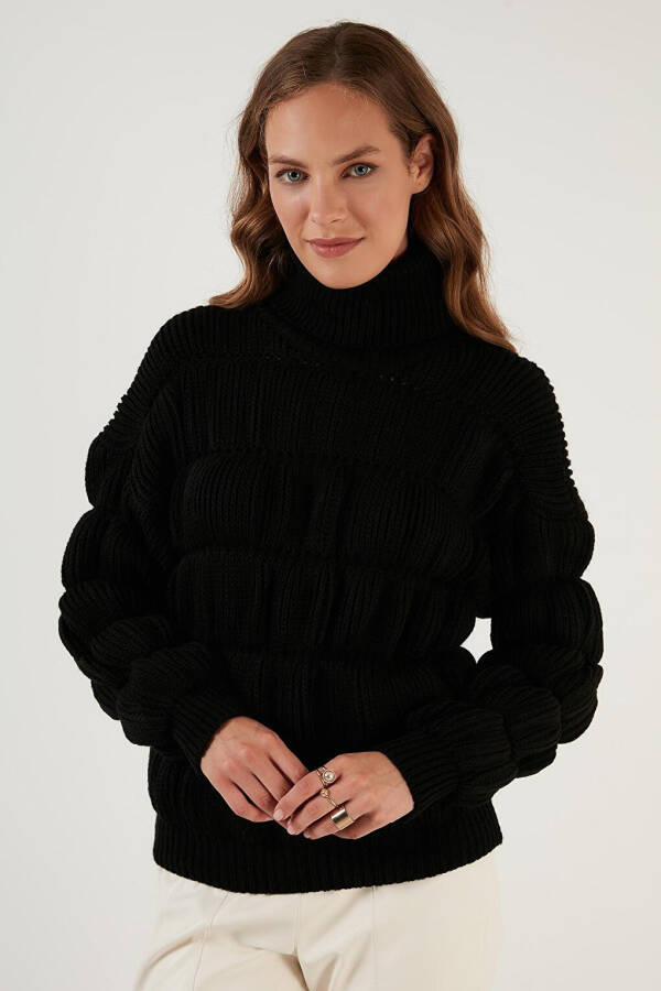 Turtleneck Ribbed Knit Sweater 4616108 - 20