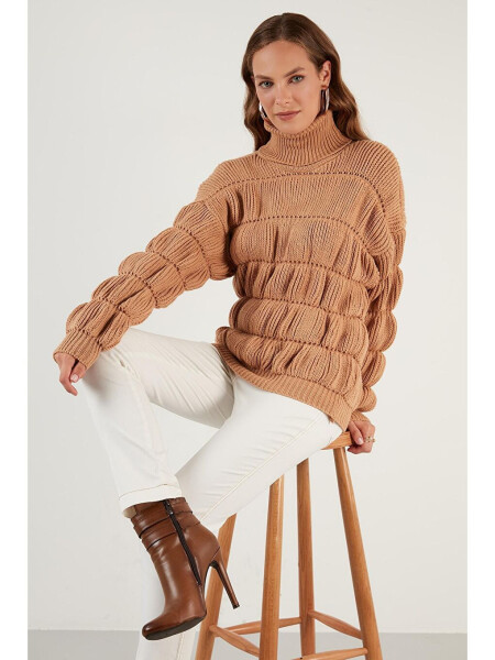 Turtleneck Ribbed Knit Sweater 4616108 - 6