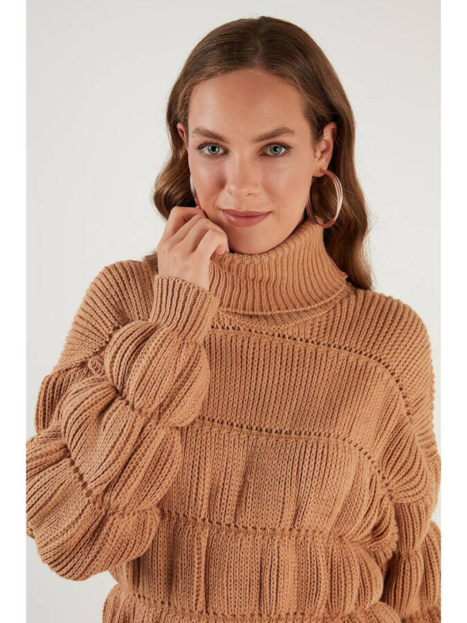 Turtleneck Ribbed Knit Sweater 4616108 - 8