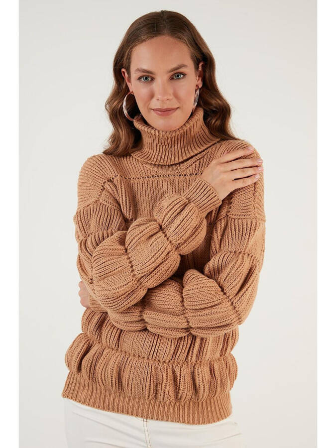 Turtleneck Ribbed Knit Sweater 4616108 - 10