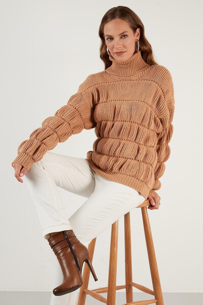 Turtleneck Ribbed Knit Sweater 4616108 - 16