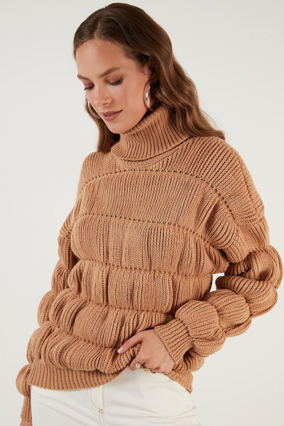 Turtleneck Ribbed Knit Sweater 4616108 - 17