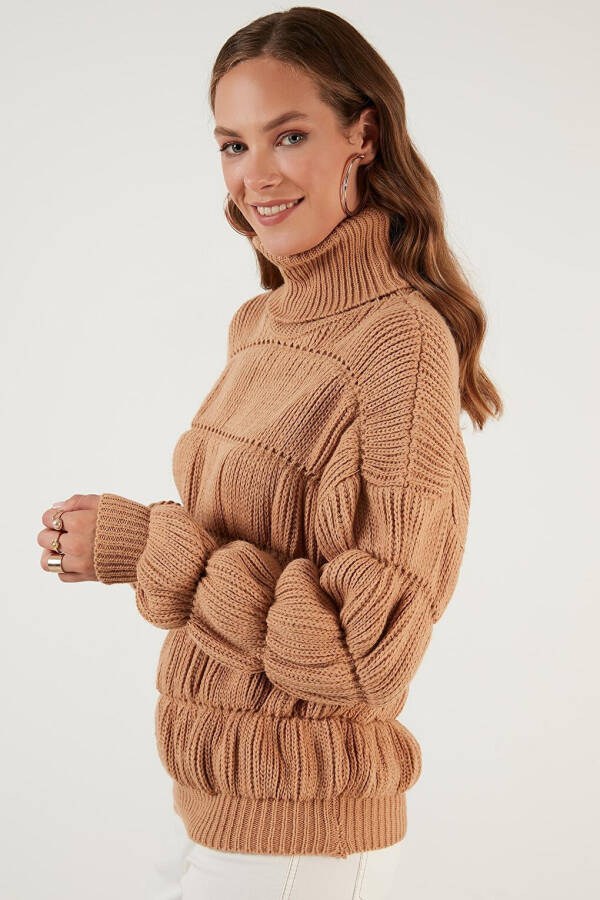 Turtleneck Ribbed Knit Sweater 4616108 - 19