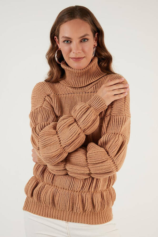 Turtleneck Ribbed Knit Sweater 4616108 - 20