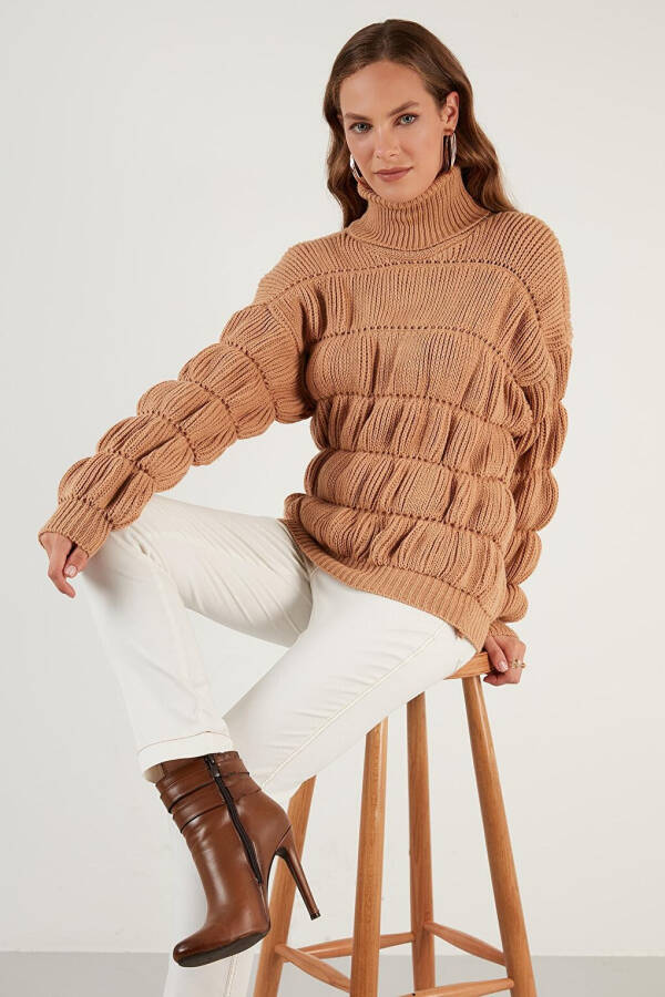 Turtleneck Ribbed Knit Sweater 4616108 - 11