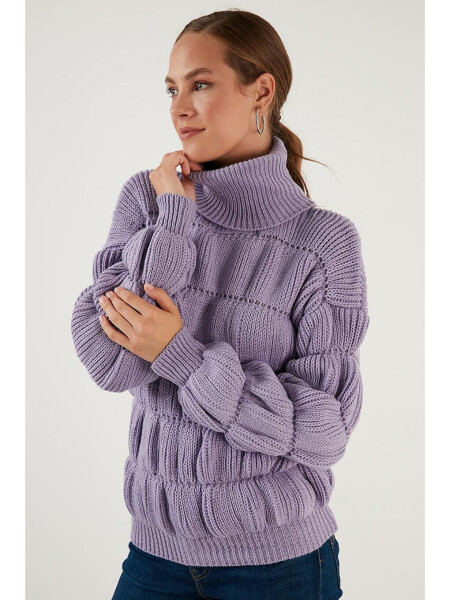 Turtleneck Ribbed Knit Sweater 4616108 - 9