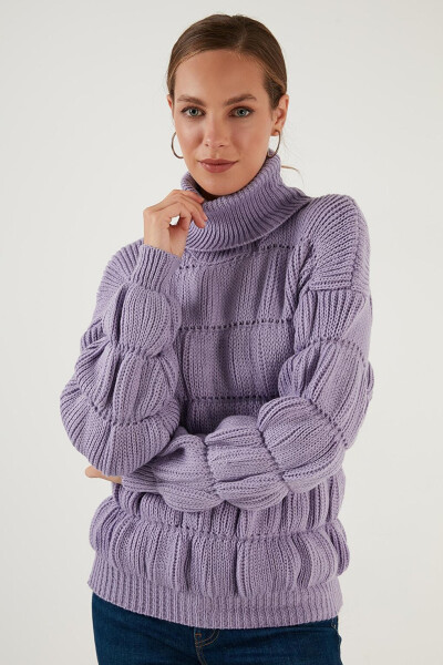 Turtleneck Ribbed Knit Sweater 4616108 - 20