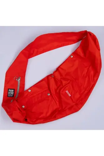 Turuncu Crossbody Çanta Kedi Köpek Taşıma Çantası - Turuncu - 3