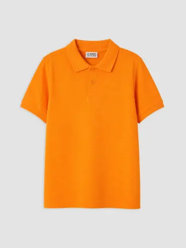 Turuncu Polo Yaka Erkek Çocuk Tişört-T - LC WAIKIKI (1)